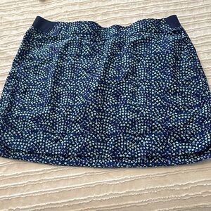 Blue Patterned Women's Skirt